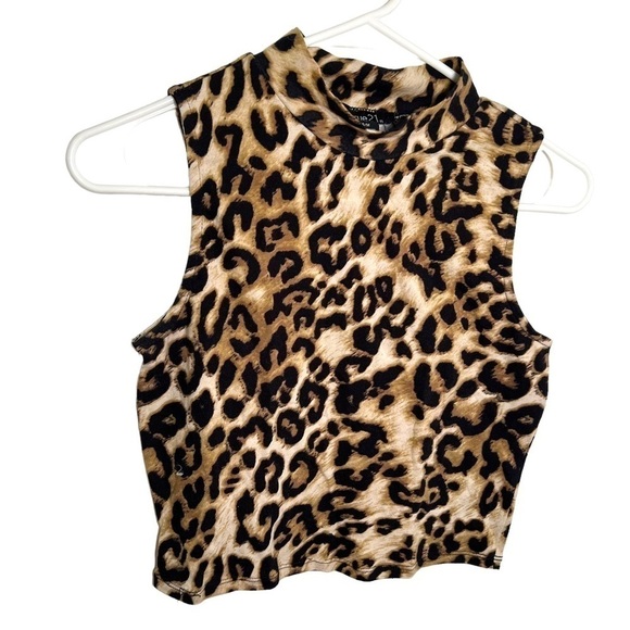 Rue 21 Mock Neck Tank Top Animal Print - Picture 2 of 6
